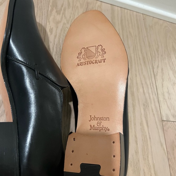 Johnston & Murphy  Aristocraft Black Leather Loafers 10.5 D main image 5